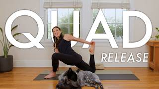 Quad Release  15 minute Yoga Practice [upl. by Eillor]