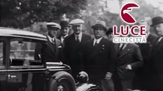 Benito Mussolini la nuova Fiat Balilla 1932  Roma [upl. by Yde]