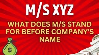 What is ms in company name  ms prefix in firm name meaning  ms meaning in english [upl. by Phenica723]