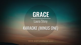 Grace  Laura Story  Karaoke Minus One Acoustic Guitar [upl. by Nemrak]