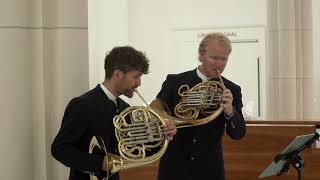 Mozart 12 Duets For Two Horns K487 VIII Allegro [upl. by Winnick]