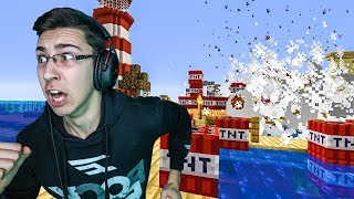 EKSPLODIRAO JE ROCKFAM GRAD NEEEEE  Minecraft Vodeno Prezivljavanje 24 [upl. by Ermey910]