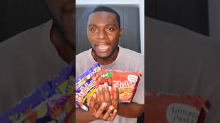 Doing the buldak 2x spicy noodle challenge pt 1 full video on my channel now [upl. by Aloz281]