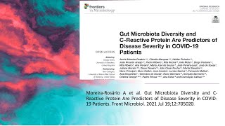 Biodiversità microbiota e PCR sono marker predittivi della gravità dei sintomi da COVI19 [upl. by Teddman]