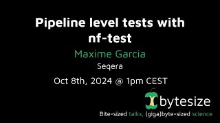 nfcorebytesize Making pipeline level tests with nftest [upl. by Farro546]