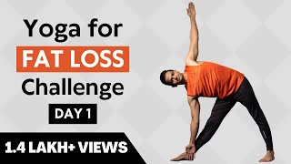 Yoga For Fat Loss Challenge  Day 1  Yoga with Naveen [upl. by Ycram]