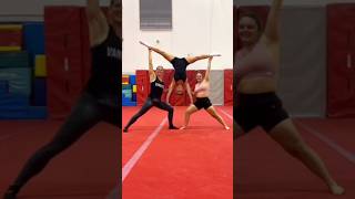 Super fun acro trio challenge balance yoga handstands [upl. by Valaria]