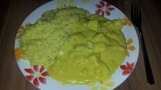 Currygeschnetzeltes mit frischer Ananas und Reis [upl. by Lund]