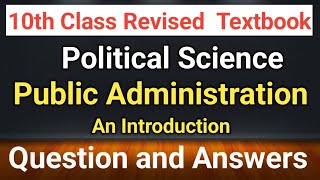 Public Administration notes 10th class social science notes  10th class political science notes [upl. by Saideman]