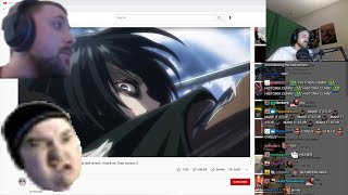 Forsen reacts to ENG SUBHD Reiner and Bertholdts betrayal and reveal  Attack on Titan season 2 [upl. by Madaih]