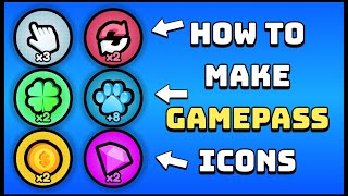 How to Make Gamepass Icons  Tutorial  Free Assets [upl. by Gerger]