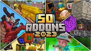 TOP 50 ADDONS DE 2023 PARA MINECRAFT PE BEDROCK [upl. by Deibel78]