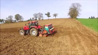 Labour et semis de blé I NEW HOLLAND T7235 amp Gregoire besson 6 socs I CASEIH CVX 150 amp combiné 3M [upl. by Rochette]