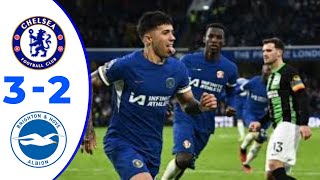 Chelsea vs Brighton 3  2 Highlights Premier League [upl. by Namharludba973]