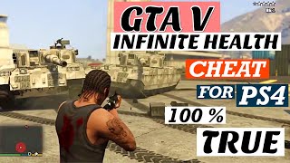 GTA V INIFINITE HEALTH CHEAT FOR PS4  INVINCIBILITY CHEAT  100  GUARANTEE 2020 ps4 [upl. by Herc]