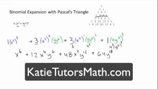 Binomial Expansion with Pascals Triangle [upl. by Yrekcaz765]