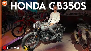 Honda GB350S  Tuffo nel passato con la monocilindrica in video da EICMA 2024 [upl. by Sauers730]