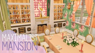 Maximalist Mansion  The Sims 4 Stop Motion Build  NoCC [upl. by Ahsratal]