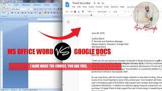 Which software is best MS Office or Google Docs [upl. by Bertram686]