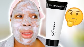 I tried THE INKEY LIST Kaolin Face Mask THE INKEY LIST Kaolin Face Mask DEMO and Review [upl. by Nonnairb461]