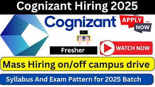 Cognizant Hiring 2025 Syllabus REVEALED  What You Need to Know [upl. by Julienne825]