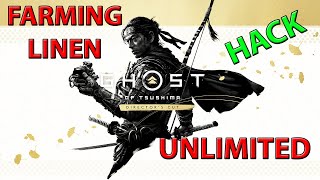 UNLIMITED Linen Farming Ghost Of Tsushima Directors Cut [upl. by Regnig293]