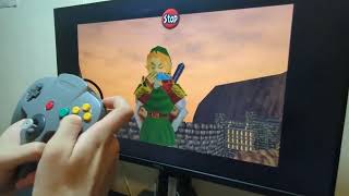 Gerudo Valley theme played on Ocarina using N64 controller  The Legend of Zelda Ocarina of time [upl. by Trilbi]