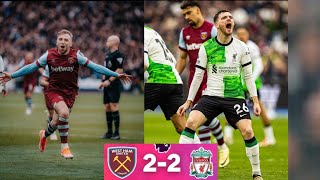 West Ham vs Liverpool 22 EPL highlights 2024  Bowen goal  Robertson goal [upl. by Enileoj]