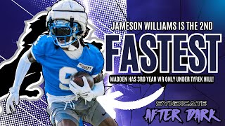 Detroit Lions Jameson Williams Is The 2ND Fastest Player In The NFL [upl. by Ruenhs33]