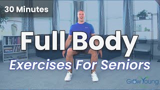 Beginner Exercises For Senior and Older Adults  30 Minute Step By Step Instruction [upl. by Kobe844]