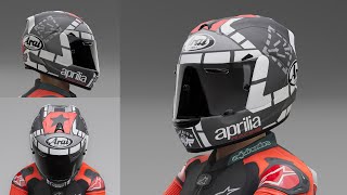 RIDE 4  Maverick Vinales Aprilia Helmet 2021 Helmet Editor [upl. by Einnoc]