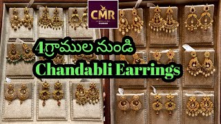 CMR Jewellers exclusive chandbali earrings with weight and priceLatest chandbali earrings designs [upl. by Horatio]