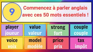 9 50 mots anglais essentiels pour débutants – Exemples simples avec traduction française [upl. by Ahk652]