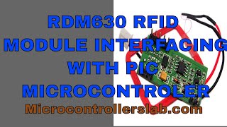 RFID reader module RDM6300 interfacing with pic16f877a microcontroller [upl. by Womack]