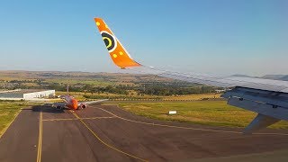 Boeing 737800  Ultra Smooth early morning approach and landing at Lanseria International Airport [upl. by Damalis]