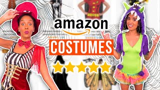 Guessing 1 vs 5 Star Halloween Costumes from Amazon [upl. by Adnaram]