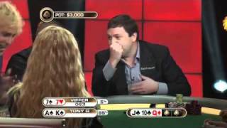 The Big Game  Tony G and Viffer Swap Cards Week 9 Hand 55 Web Exclusive  PokerStars [upl. by Aciretal]