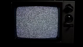 Analog CRT TV Static  White Noise for ASMR Sleep Studying Poltergeists Etc 1985 Hitachi [upl. by Rennie]