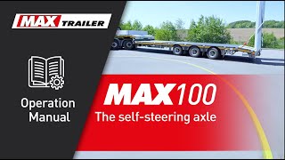 MAX100 operation manual the selfsteering axle [upl. by Killian]