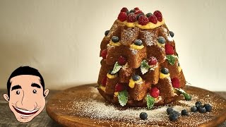 How to make ITALIAN CHRISTMAS CAKE Pandoro Farcito  Christmas Cake Recipe [upl. by Nelyak]