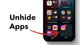 How to Unhide Apps on iPhone iOS 18 [upl. by Artemis733]