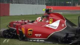 Oh fuck Räikkönens team radio British GP 2014 [upl. by Maice168]