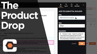 The Product Drop Ep3  Submittal Builder [upl. by Rusty]