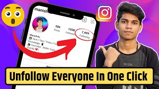 How to unfollow everyone on instagram at once Hindi  Bulk Unfollow app for instagram 2024 [upl. by Leith611]