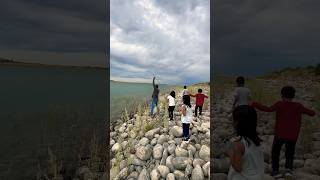 Fishing in Lake Diefenbaker fishing fishingvideo fish lake catchingfish [upl. by Rozele891]