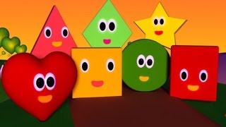 The Shapes Song  Nursery Rhymes  Nursery Rhymes With Lyrics [upl. by Kolk]