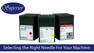 Selecting the right needle for your IndustrialCommercial Sewing Machine [upl. by Kenyon]