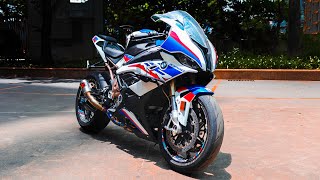 BMW S1000RR M SPORT Akrapovic Shorty GP Fully Loaded  LOUD BIKE  4K  SpeedyLio [upl. by Hayouqes]