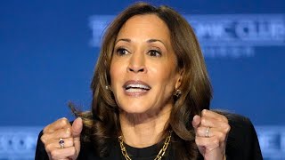 Kamala Harris mocked over latest word ‘vomit’ [upl. by Netsyrc]