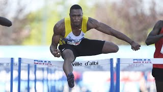 Albi 2020  Finale 110 m haies Wilhem Belocian en 1320 [upl. by Inaliak]